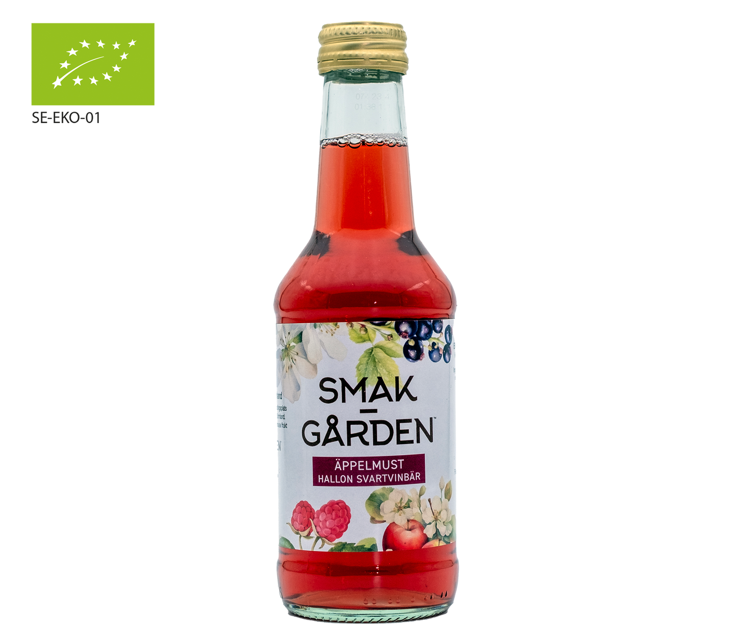 Äppelmust Hallon/Svartvinbär eko 25 cl