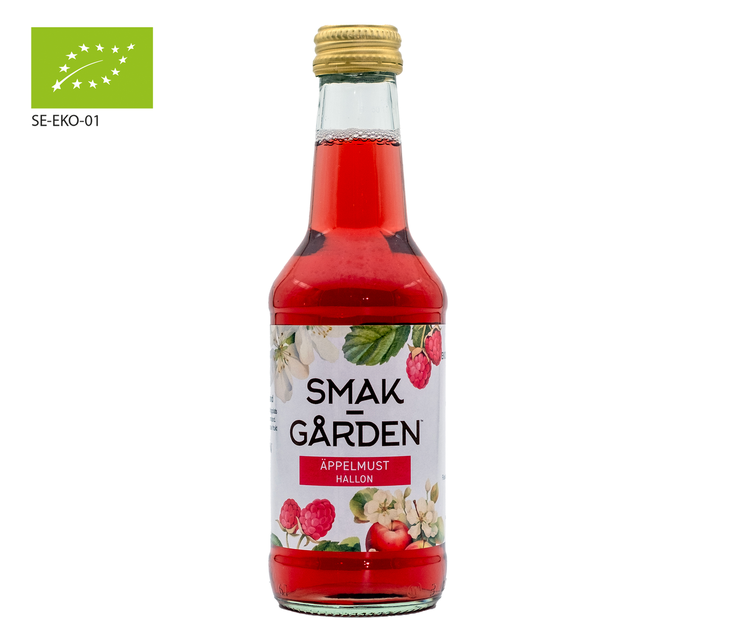 Äppelmust med hallon 25 cl