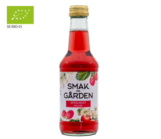 Äppelmust med hallon 25 cl