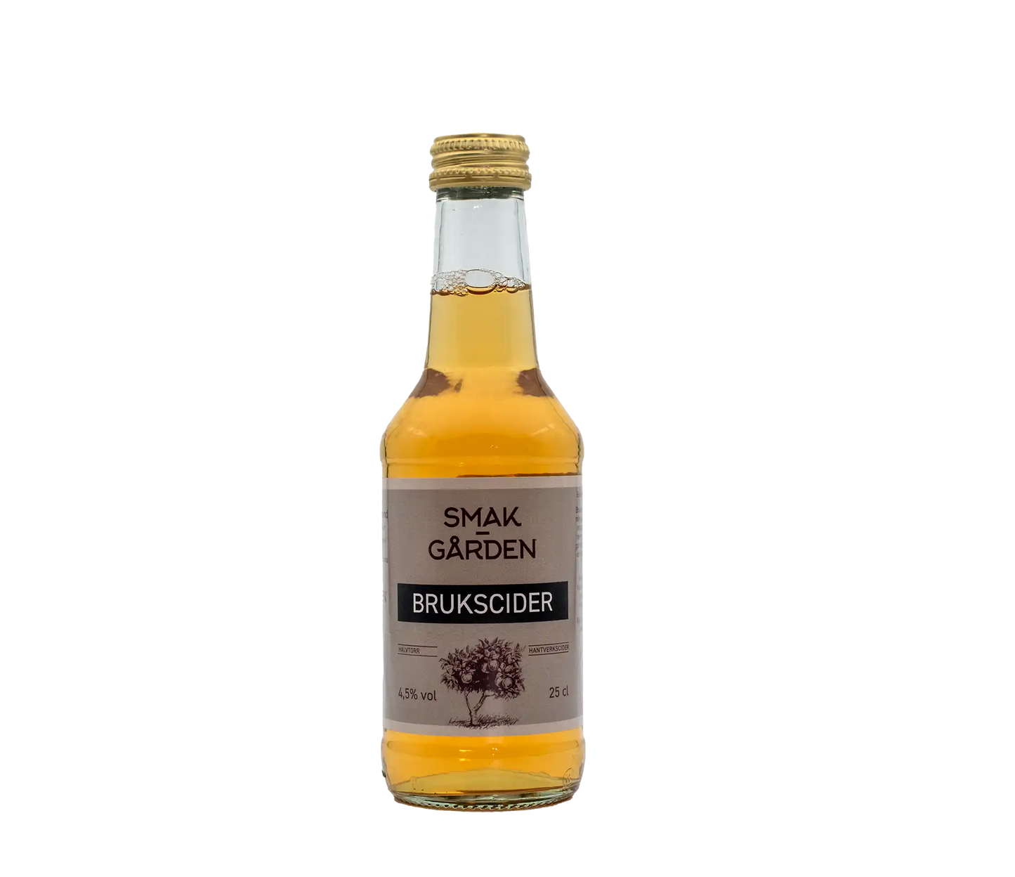 Smakgården Brukscider 25 cl – Hantverkscider 4,5%